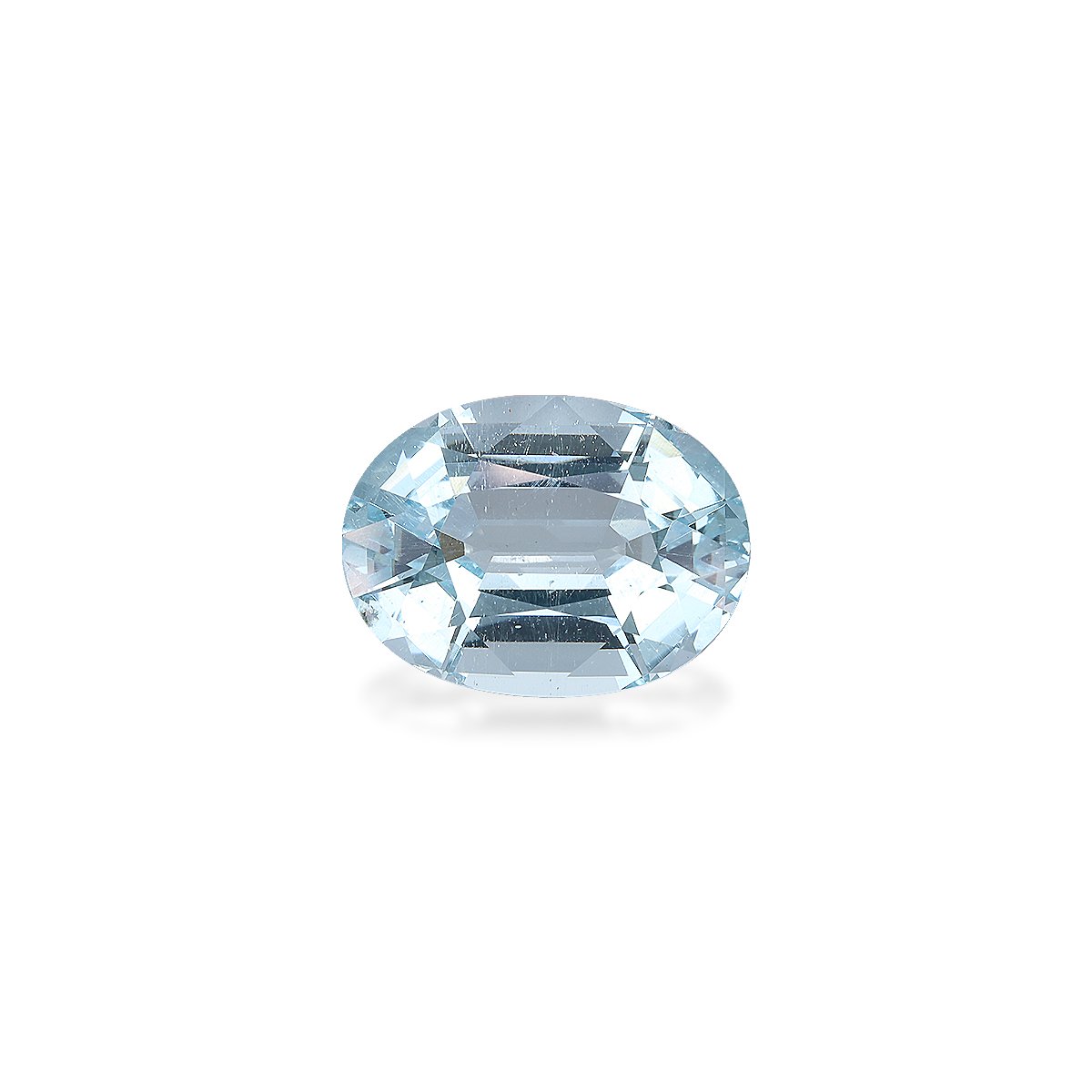sky blue aquamarine, 8.01ct oval cut — main view