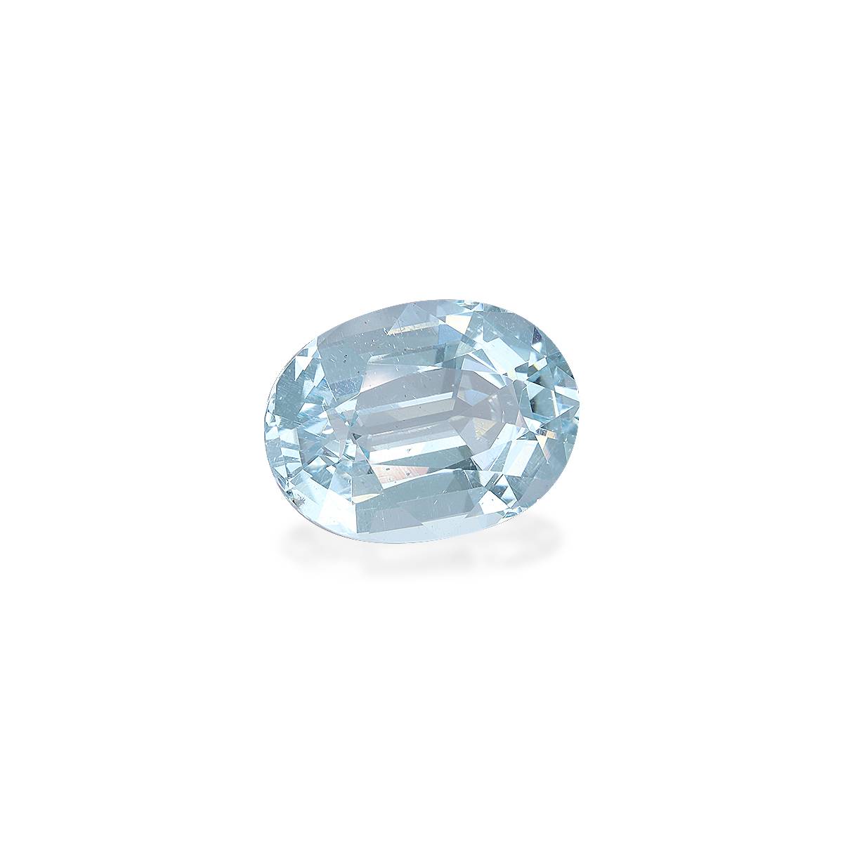sky blue aquamarine, 8.01ct oval cut — view 3
