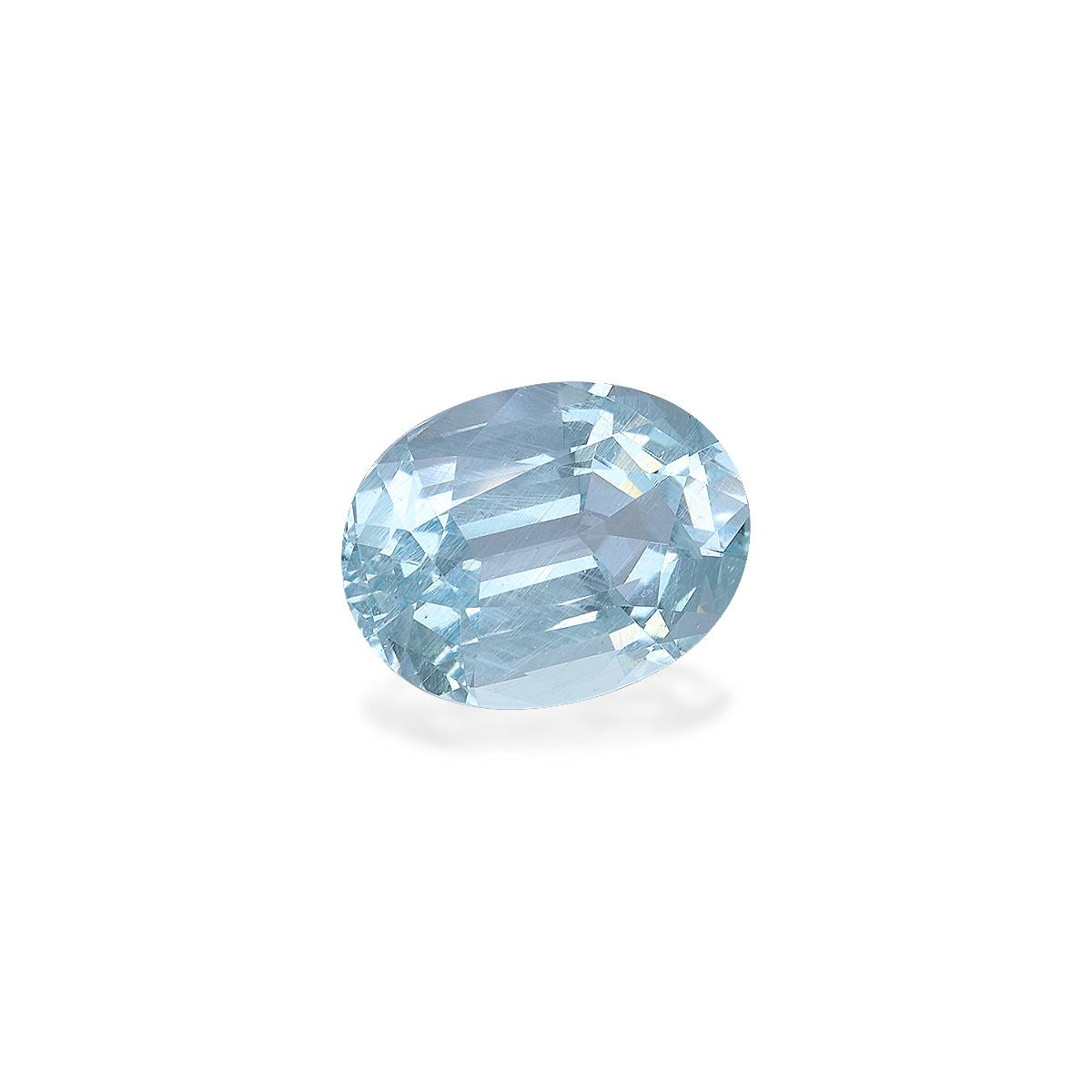 sky blue aquamarine, 9.12ct oval cut — view 3