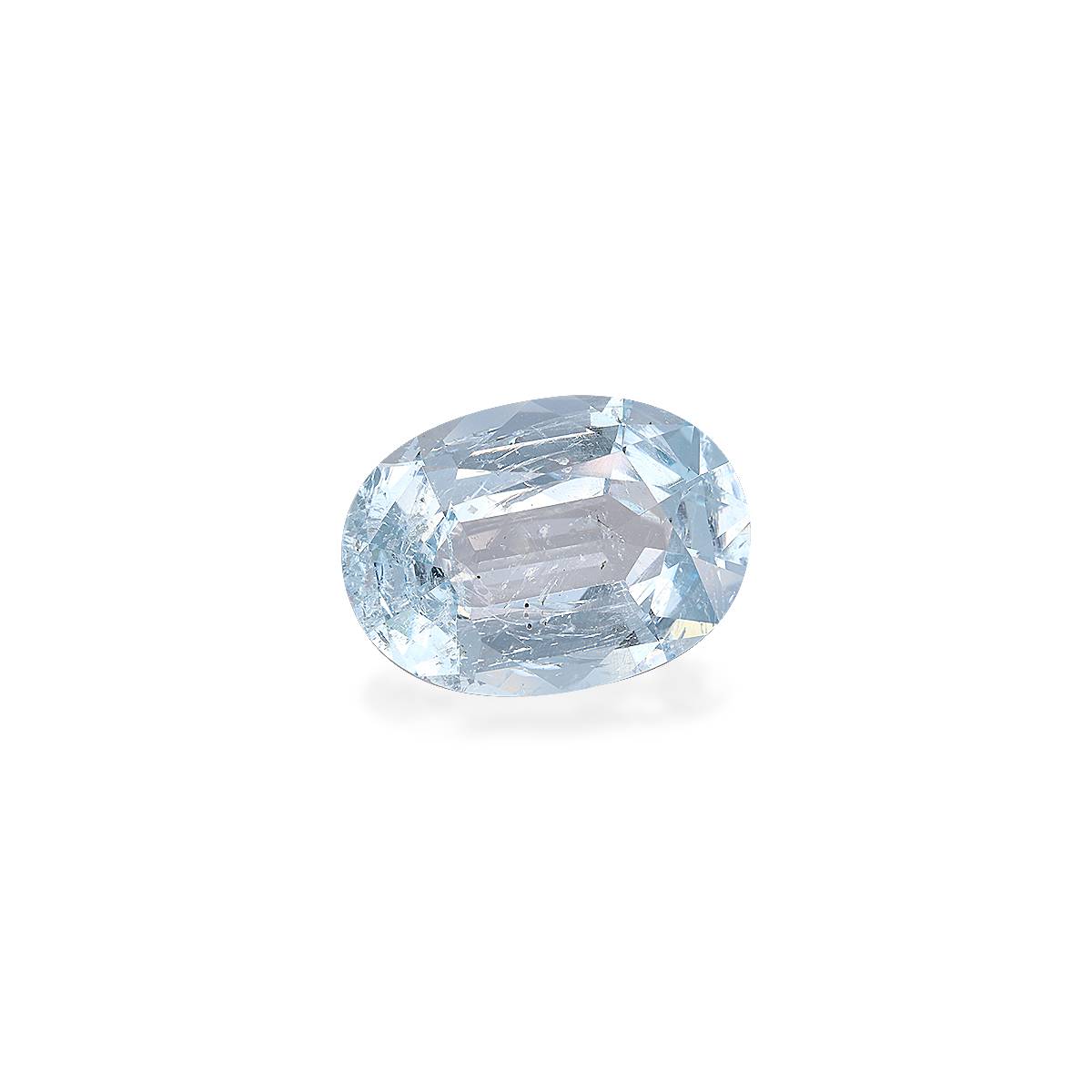 sky blue aquamarine, 11.64ct cushion cut — view 3