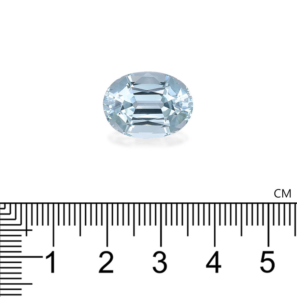 sky blue aquamarine, 12.04ct oval cut — view 4