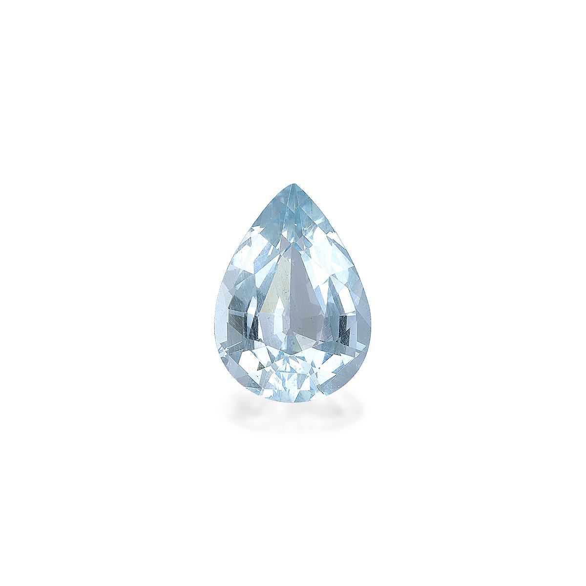 baby blue aquamarine, 8.08ct pear cut — main view