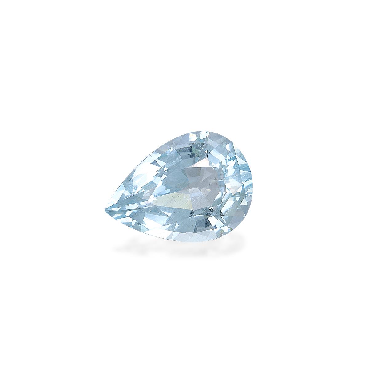 baby blue aquamarine, 8.08ct pear cut — view 3