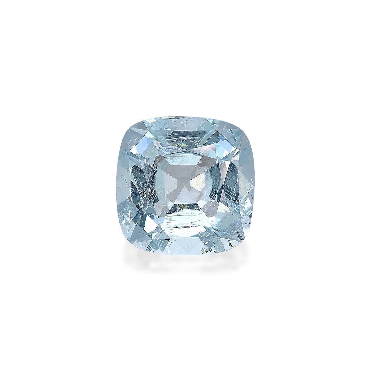 sky blue aquamarine, 6.84ct cushion cut — main view