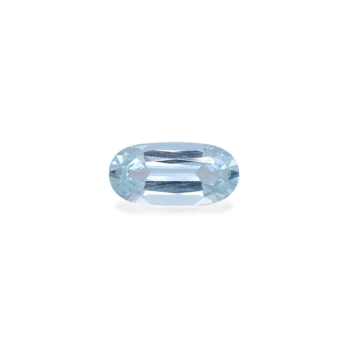 sky blue aquamarine, 9.88ct oval cut — main view