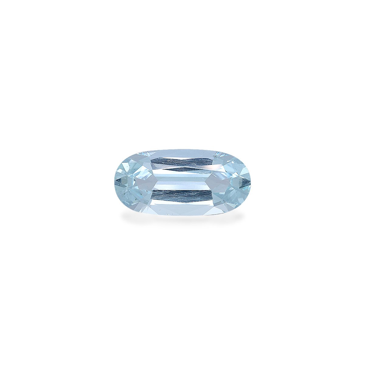 sky blue aquamarine, 9.88ct oval cut — main view