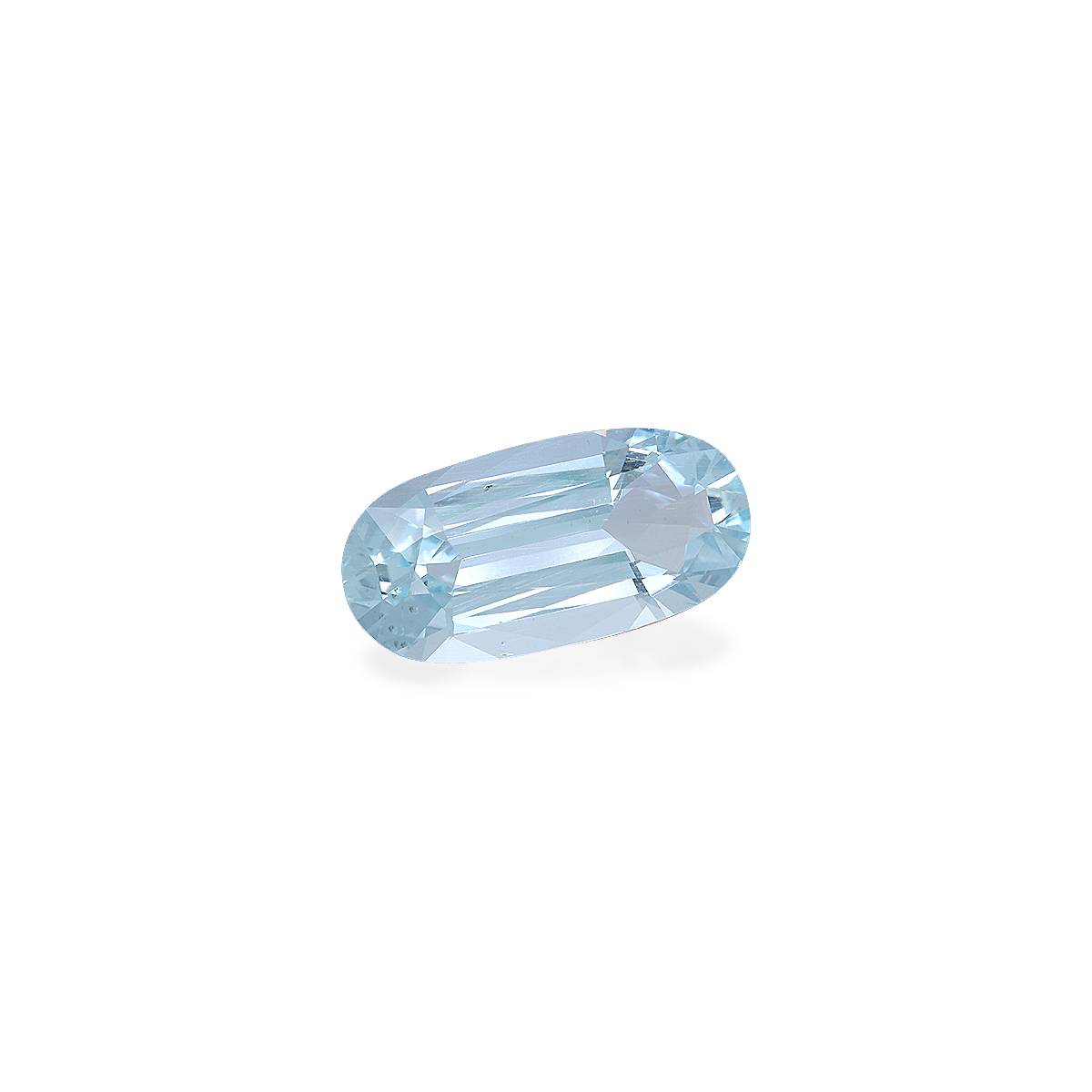 sky blue aquamarine, 9.88ct oval cut — view 3