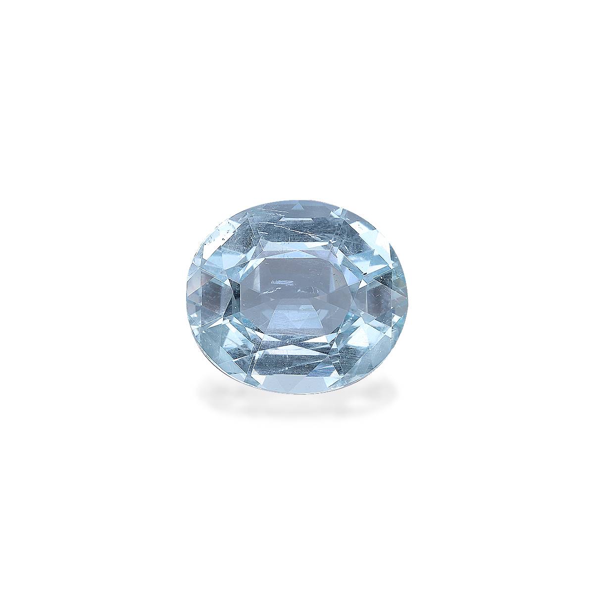 sky blue aquamarine, 9.4ct oval cut — main view
