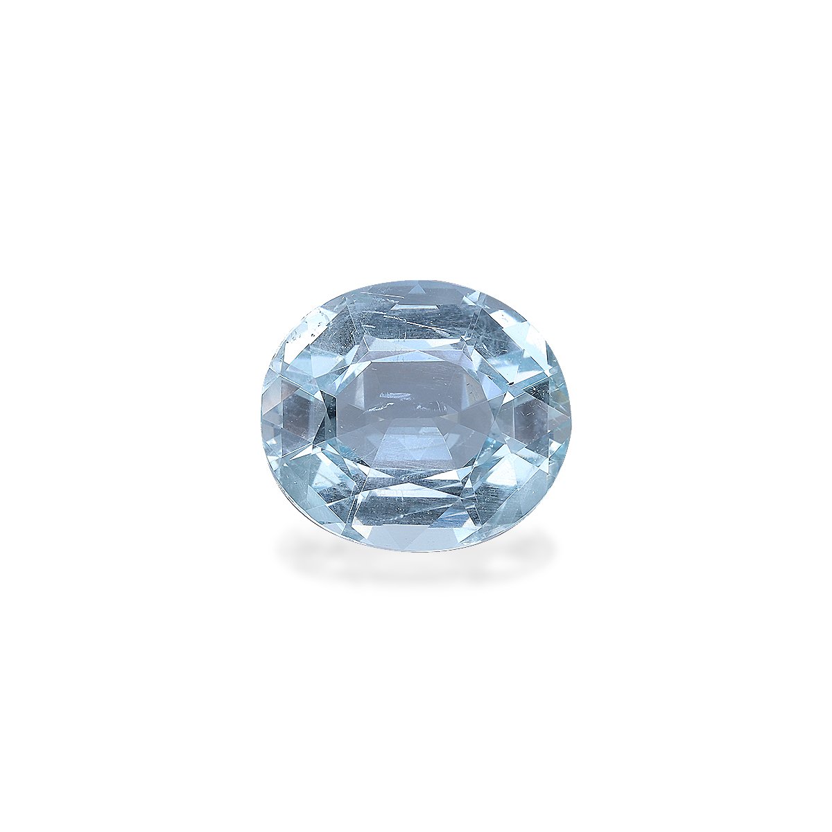 sky blue aquamarine, 9.4ct oval cut — main view