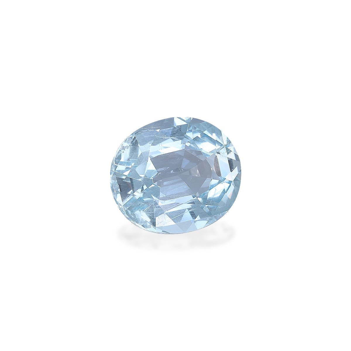 sky blue aquamarine, 9.4ct oval cut — view 3