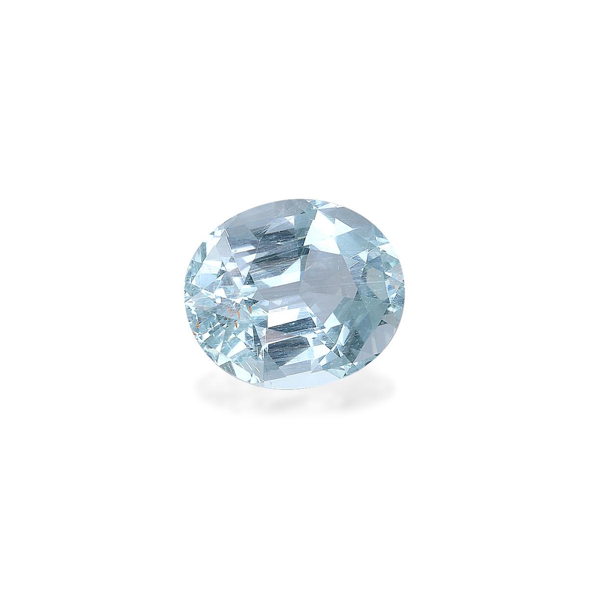 sky blue aquamarine, 4.94ct oval cut — view 3