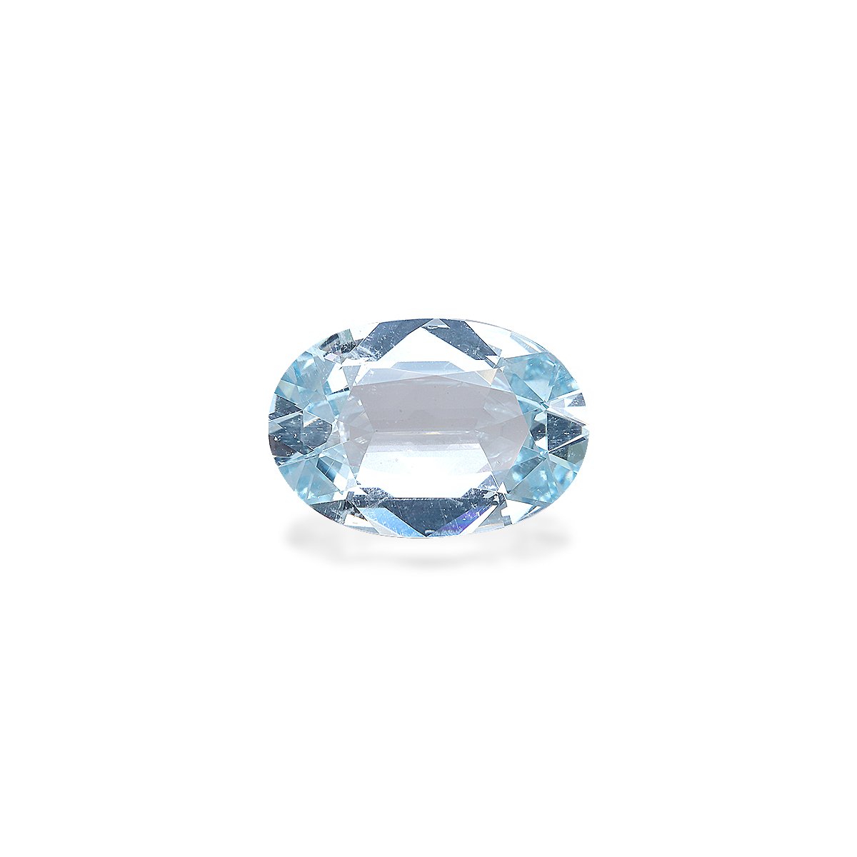 sky blue aquamarine, 5.33ct oval cut — main view