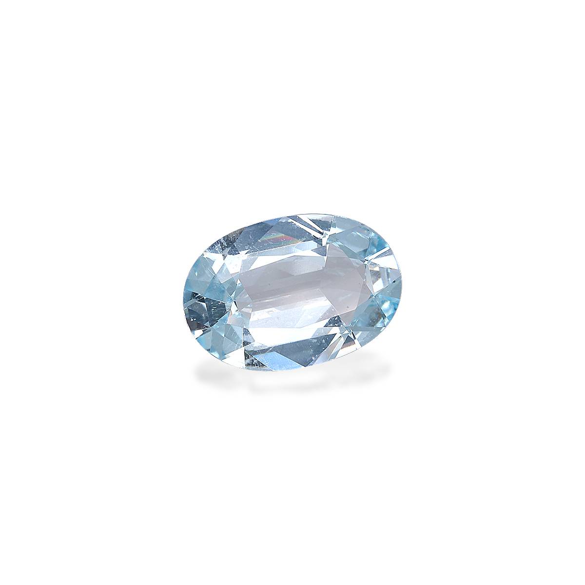 sky blue aquamarine, 5.33ct oval cut — view 3