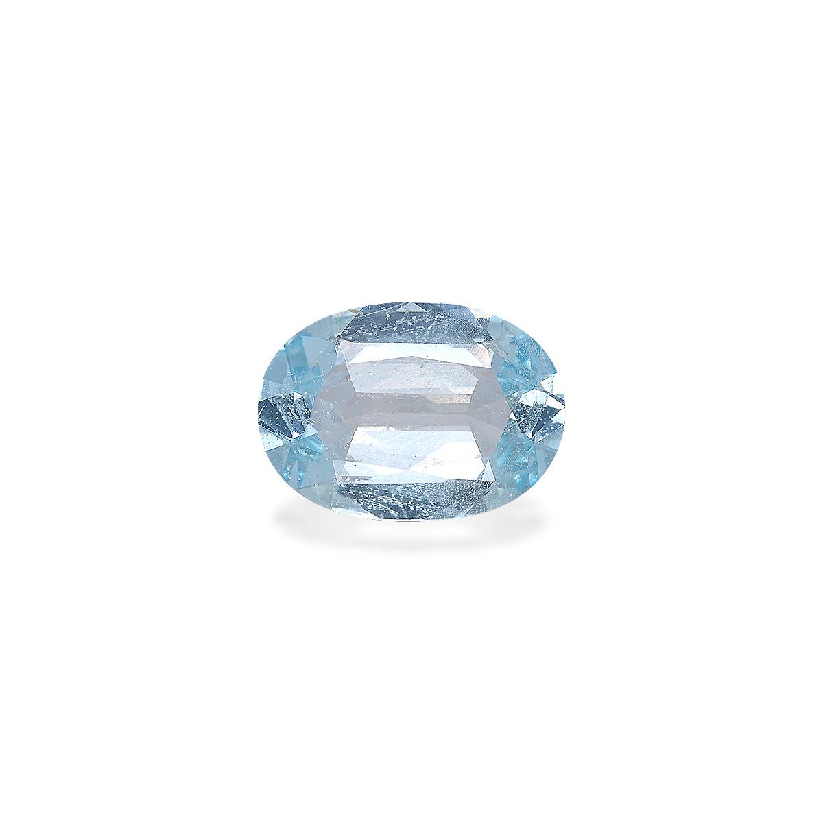 sky blue aquamarine, 4.2ct oval cut — main view