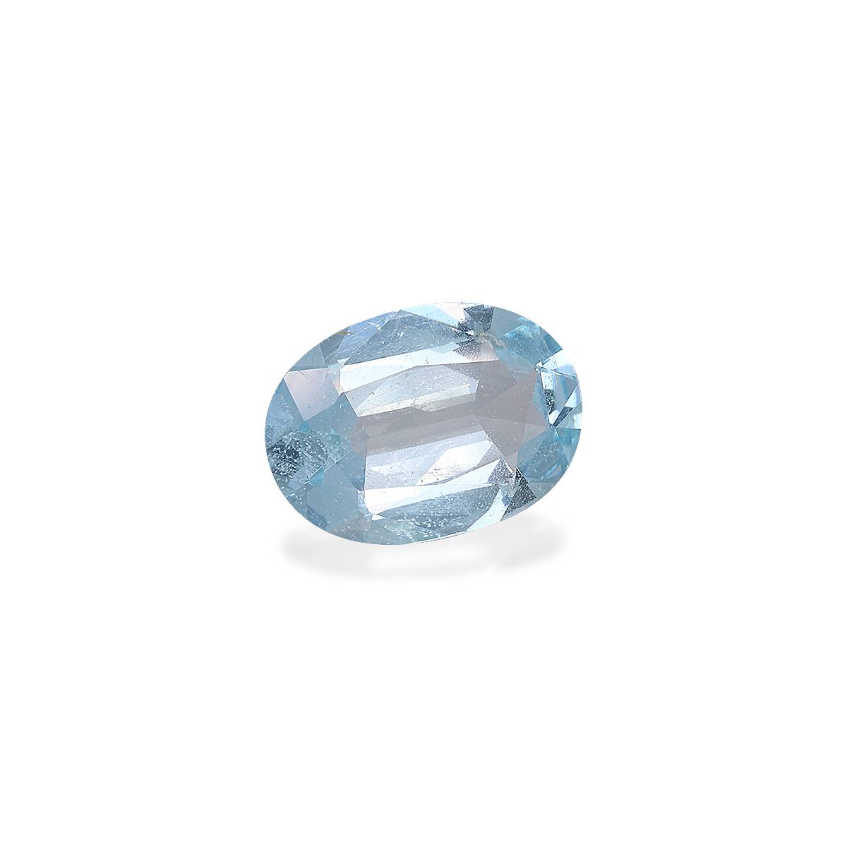 sky blue aquamarine, 4.2ct oval cut — view 3