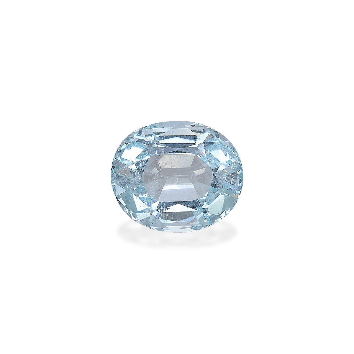 sky blue aquamarine, 7.05ct oval cut — main view
