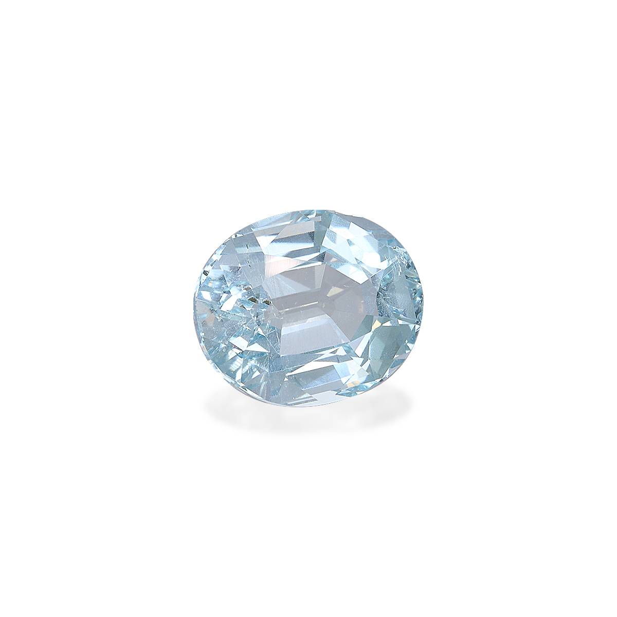 sky blue aquamarine, 7.05ct oval cut — view 3