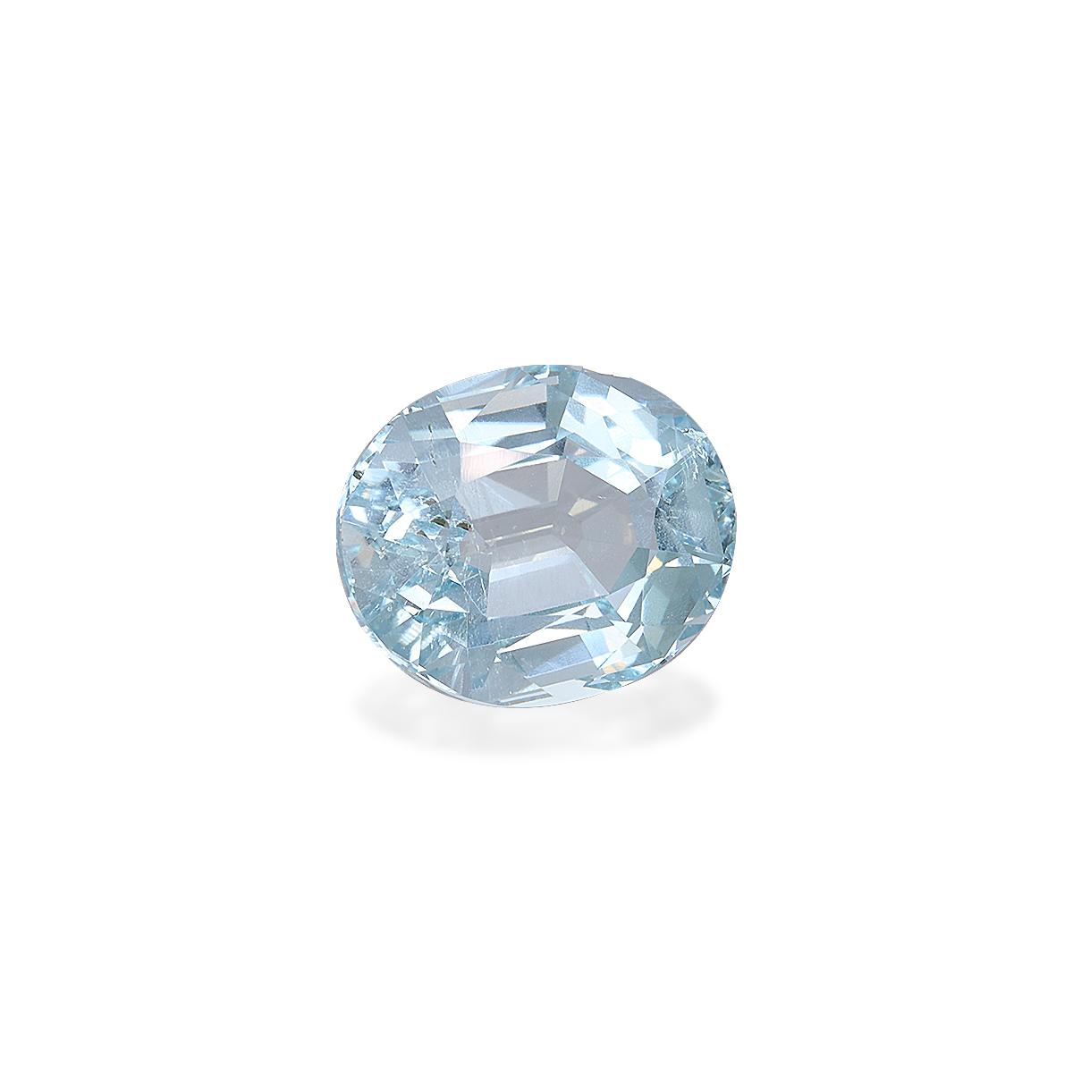 sky blue aquamarine, 7.05ct oval cut — view 3