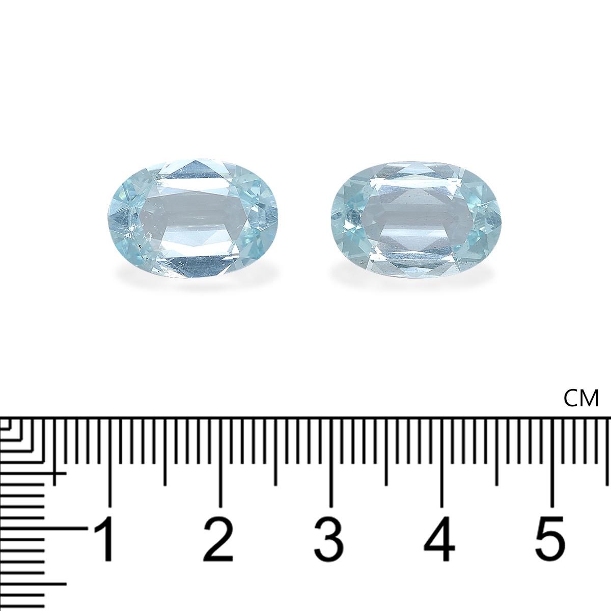 baby blue aquamarine, 11.56ct oval cut — view 4
