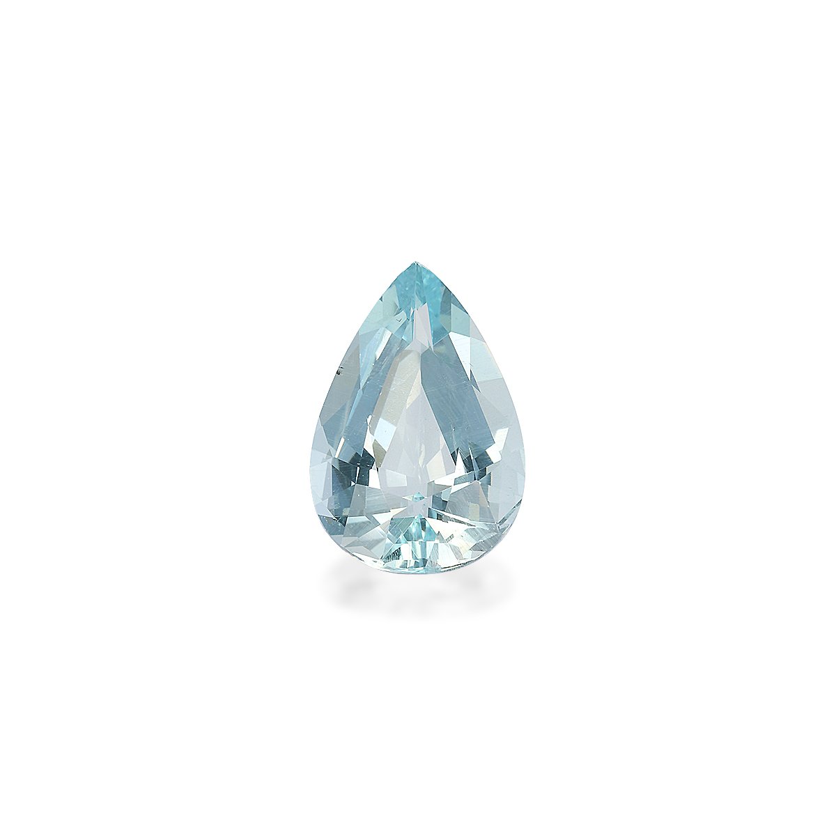 sky blue aquamarine, 6.68ct pear cut — main view