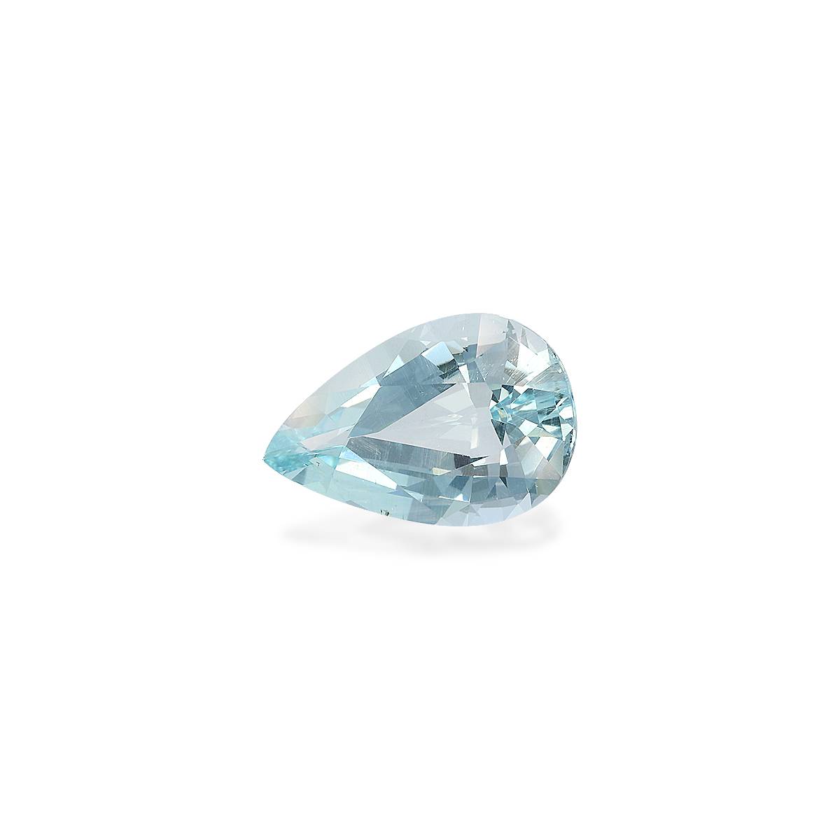 sky blue aquamarine, 6.68ct pear cut — view 3