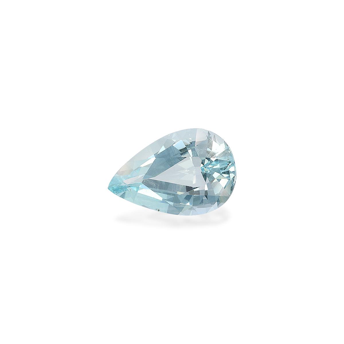 sky blue aquamarine, 6.68ct pear cut — view 3