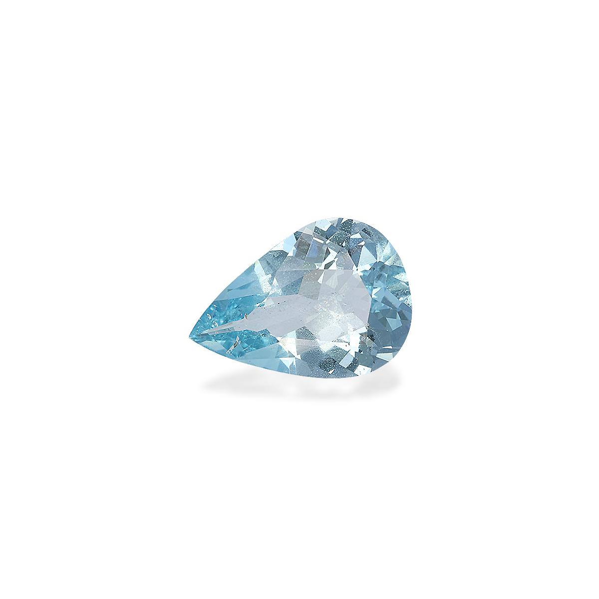 baby blue aquamarine, 6ct pear cut — view 3