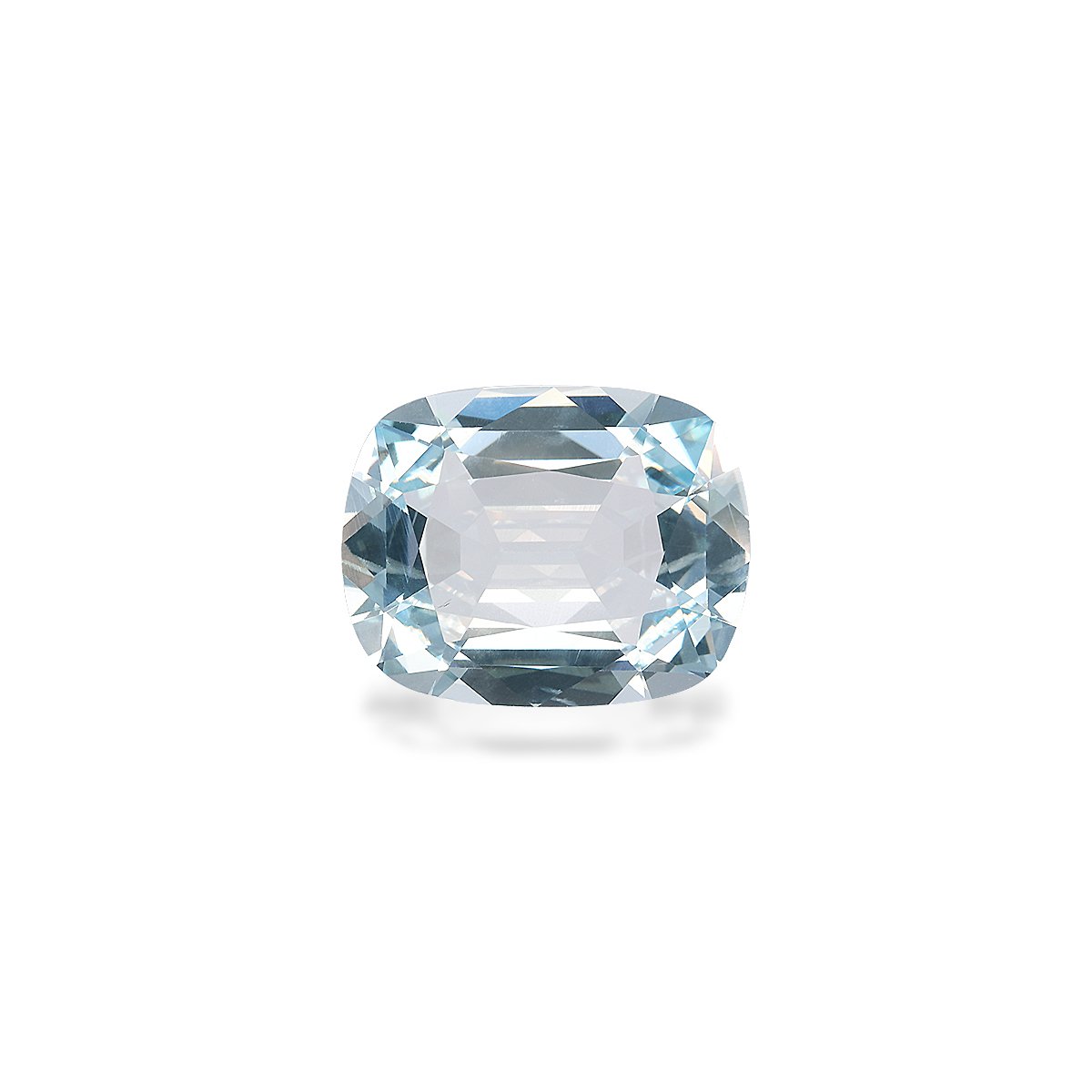 sky blue aquamarine, 8.24ct cushion cut — main view
