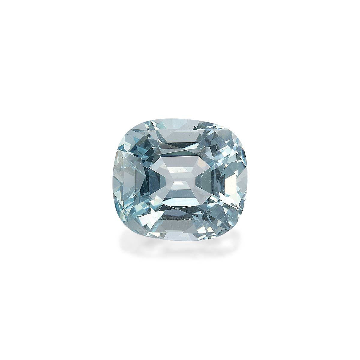 sky blue aquamarine, 5.94ct cushion cut — main view
