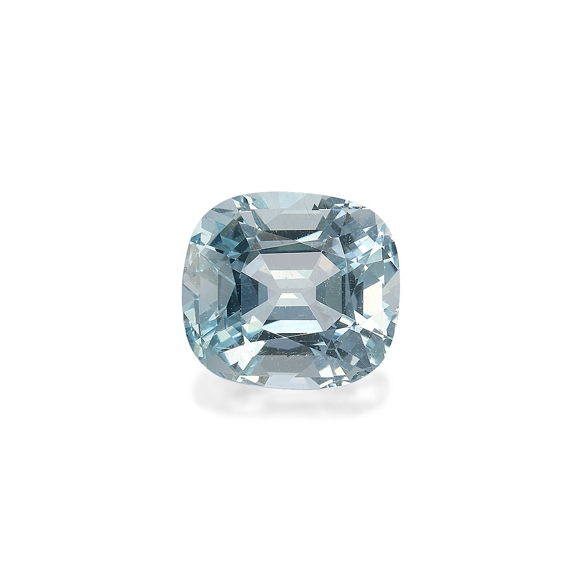 sky blue aquamarine, 5.94ct cushion cut — main view