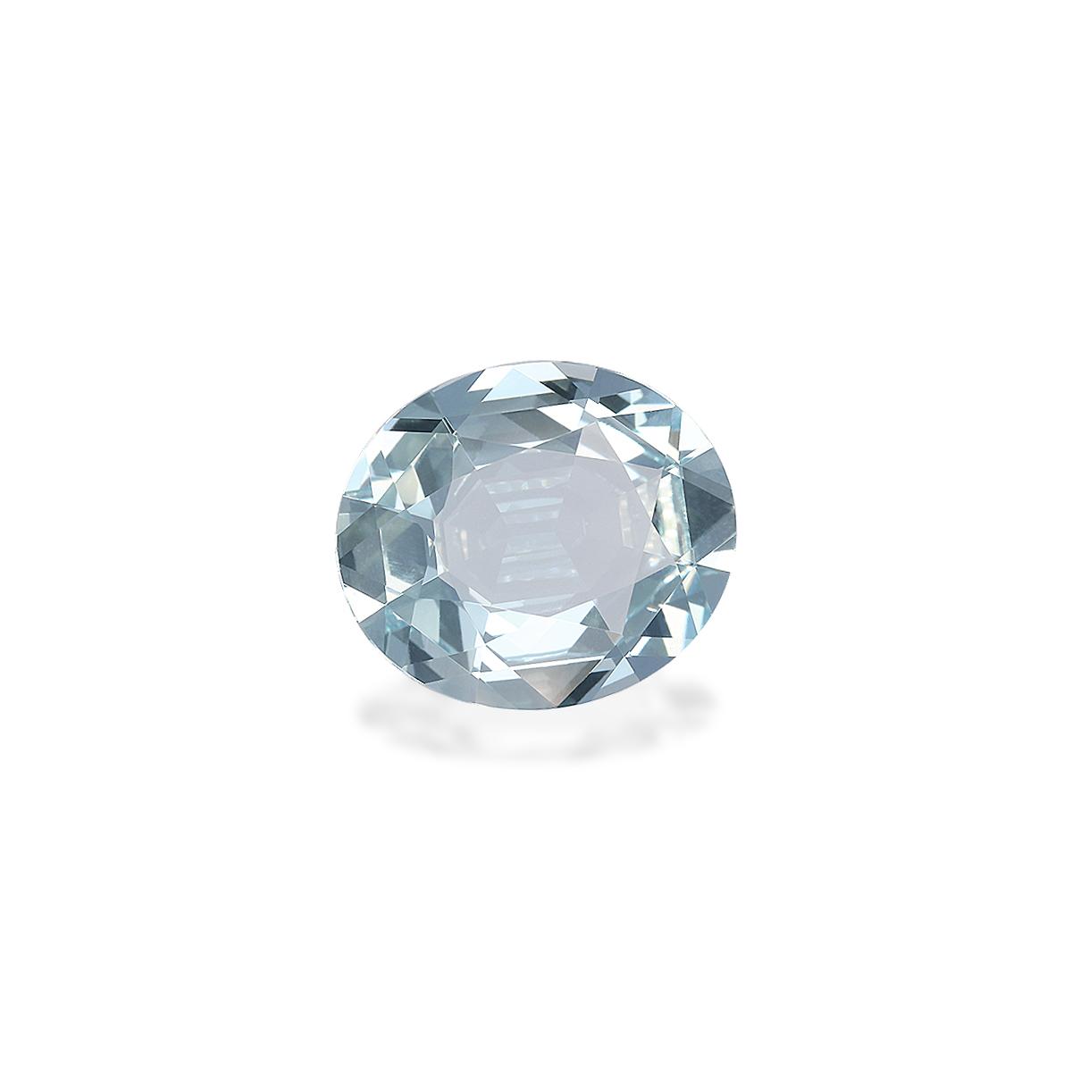 baby blue aquamarine, 5.83ct oval cut — view 3