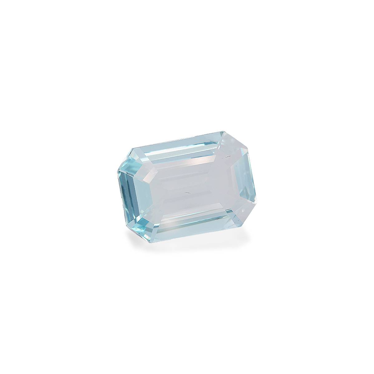 sky blue aquamarine, 9.57ct rectangular cut — view 3