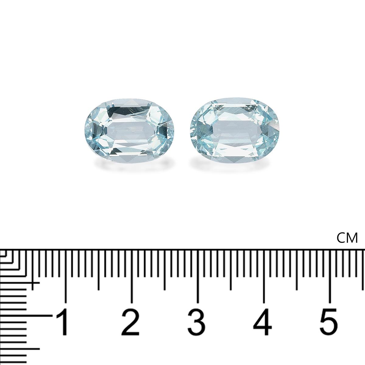 baby blue aquamarine, 10.23ct oval cut — view 4