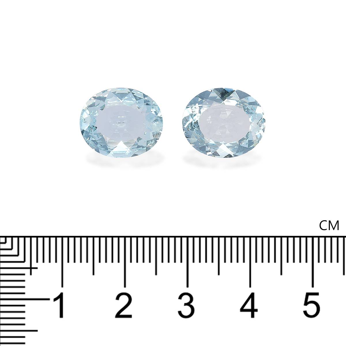 baby blue aquamarine, 8.78ct oval cut — view 4
