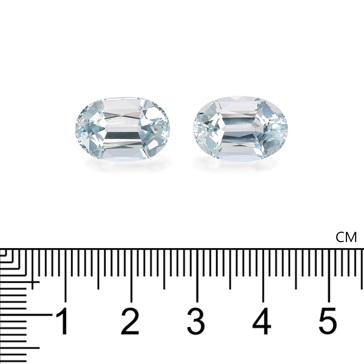 sky blue aquamarine, 14.62ct oval cut — view 4