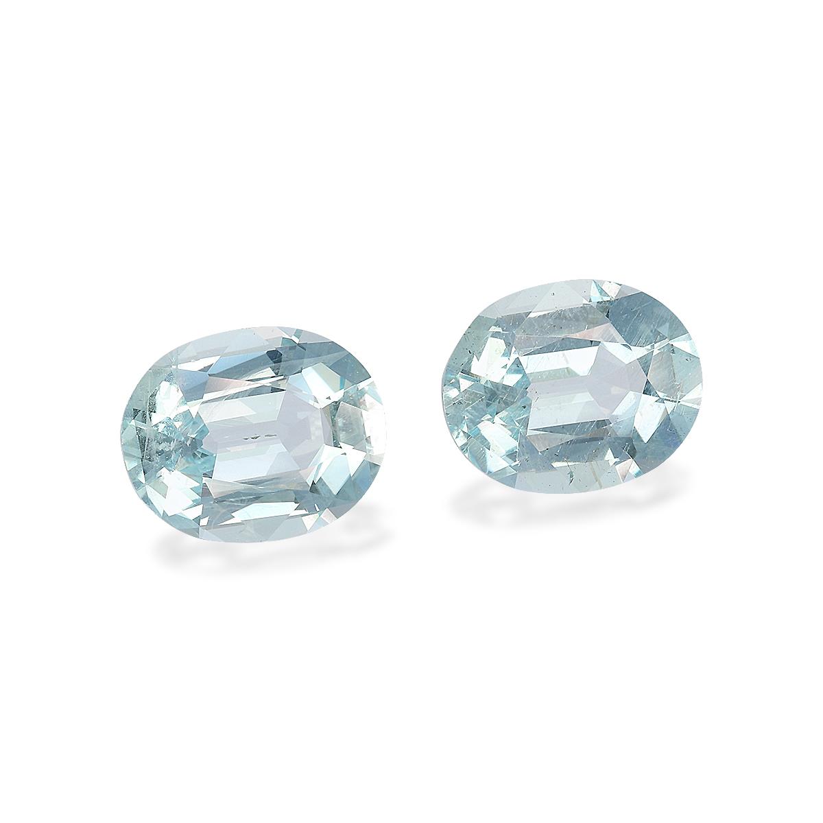 sky blue aquamarine, 8.6ct oval cut — view 3