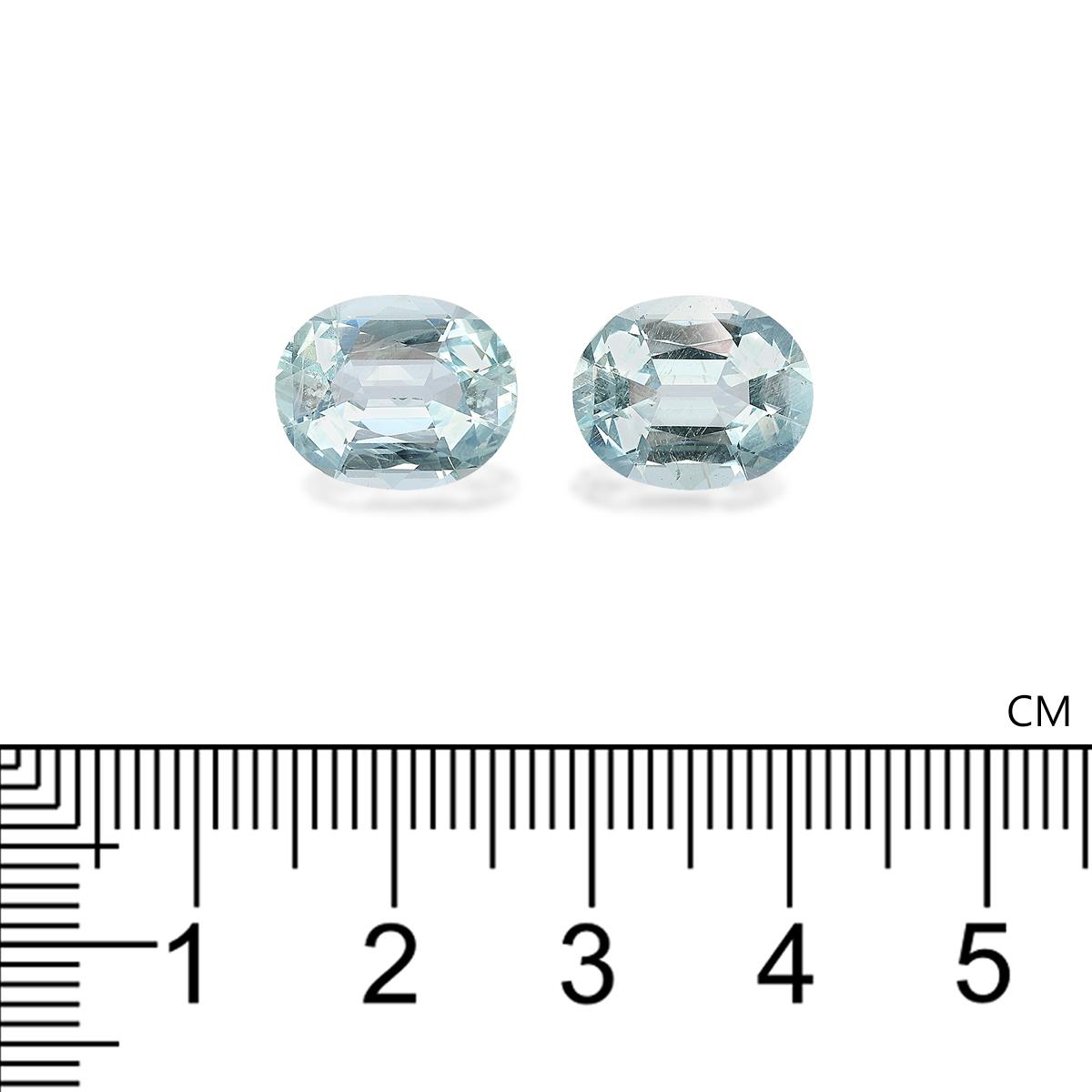 sky blue aquamarine, 8.6ct oval cut — view 4
