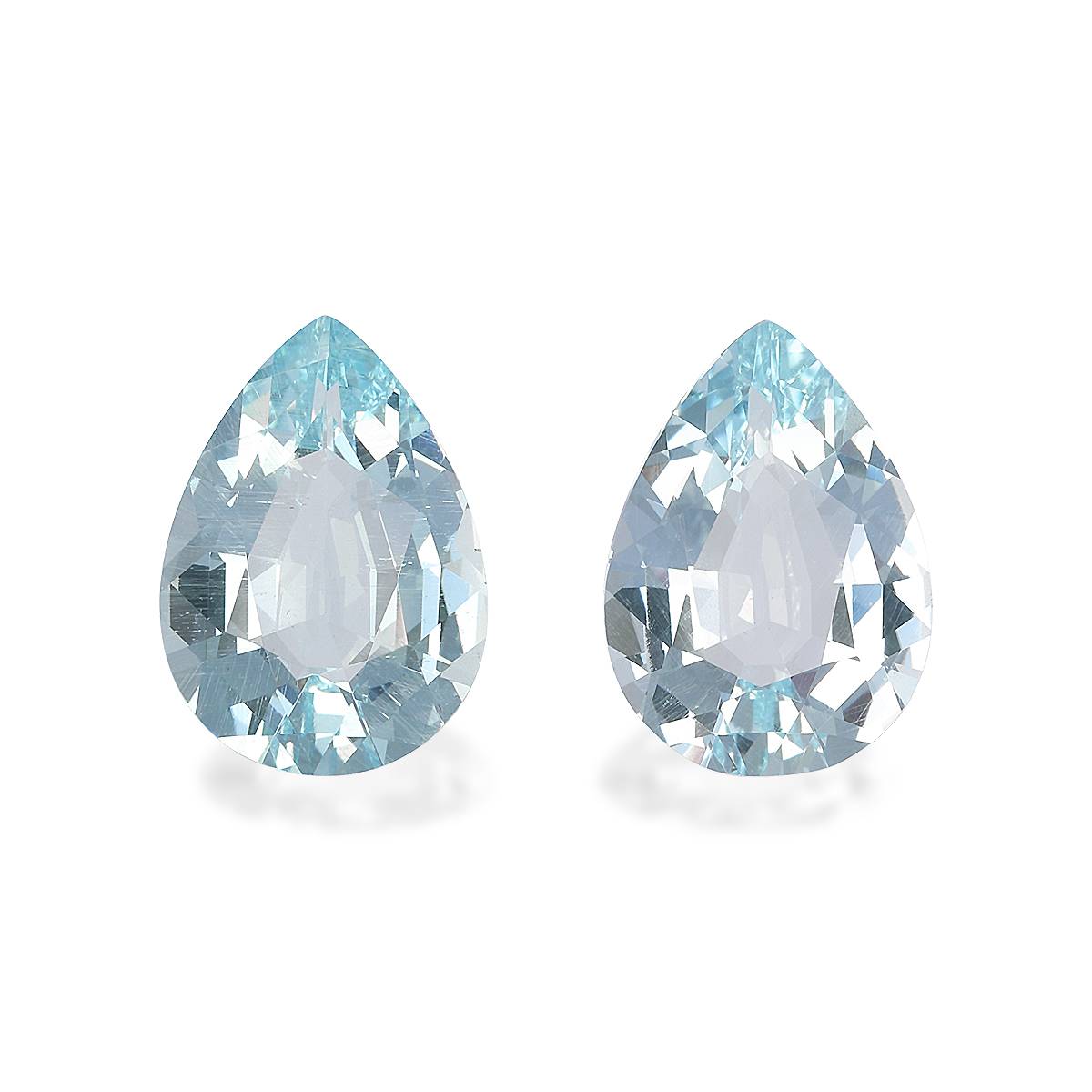 Baby Blue Aquamarine 8.14ct Pair