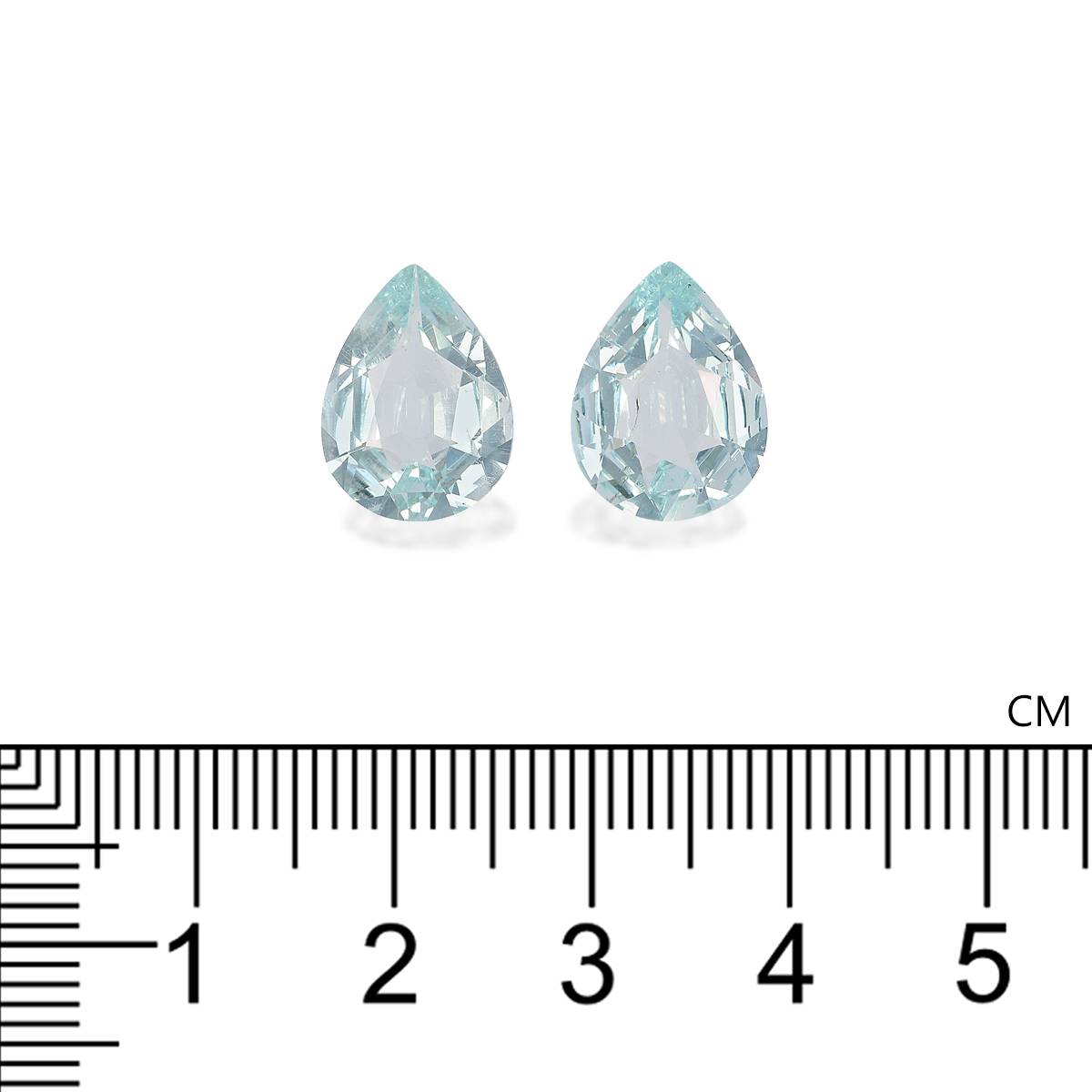 sky blue aquamarine, 6.12ct pear cut — view 4