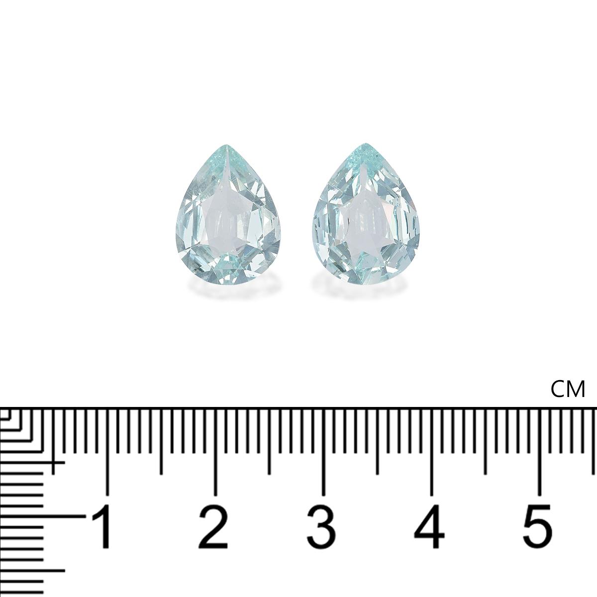 sky blue aquamarine, 6.12ct pear cut — view 4
