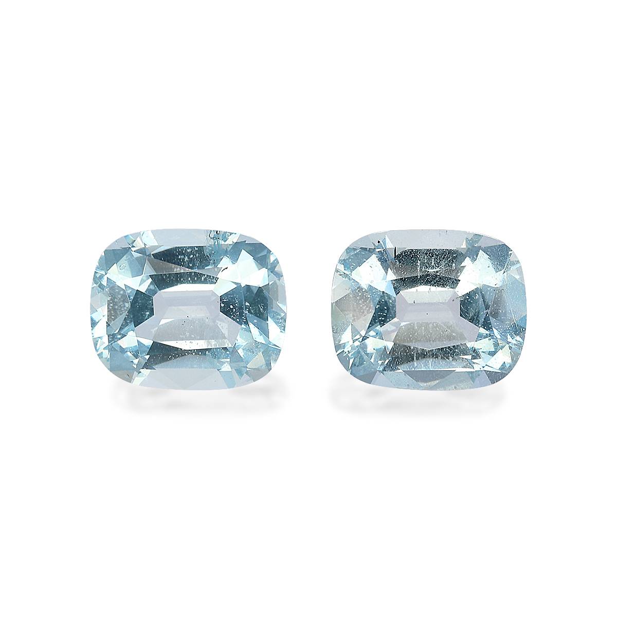 baby blue aquamarine, 7.4ct cushion cut — main view