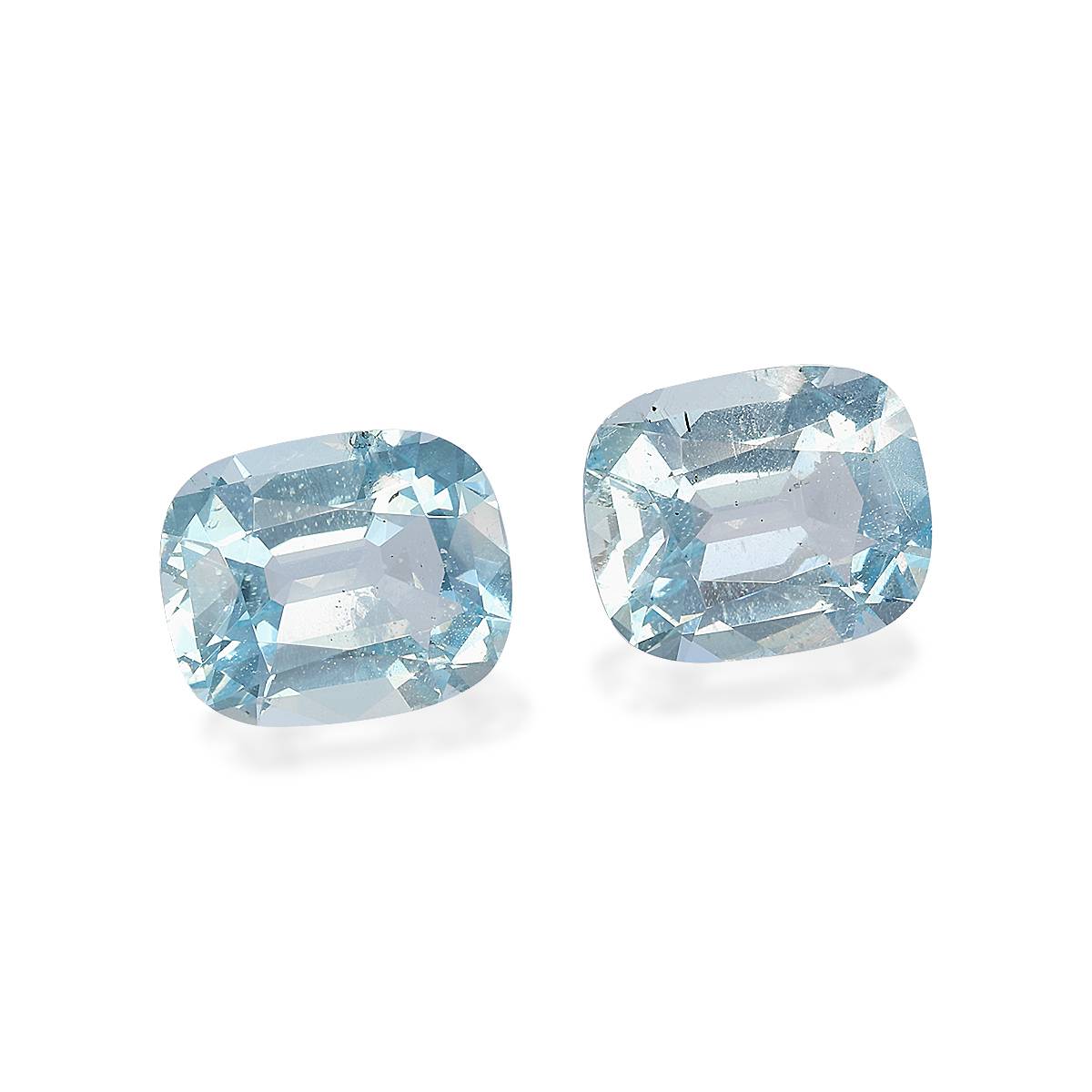 baby blue aquamarine, 7.4ct cushion cut — view 3
