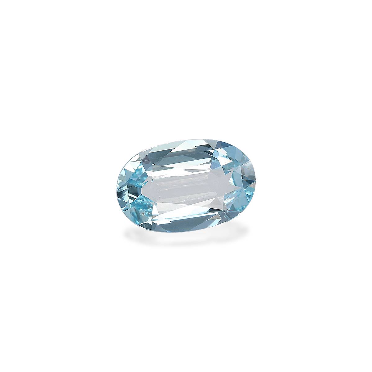 baby blue aquamarine, 4.03ct oval cut — view 3