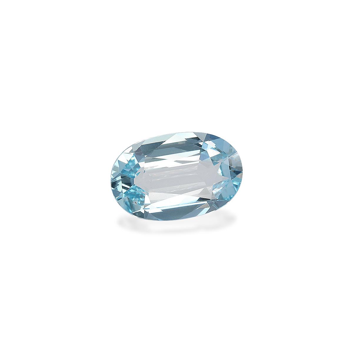 baby blue aquamarine, 4.03ct oval cut — view 3