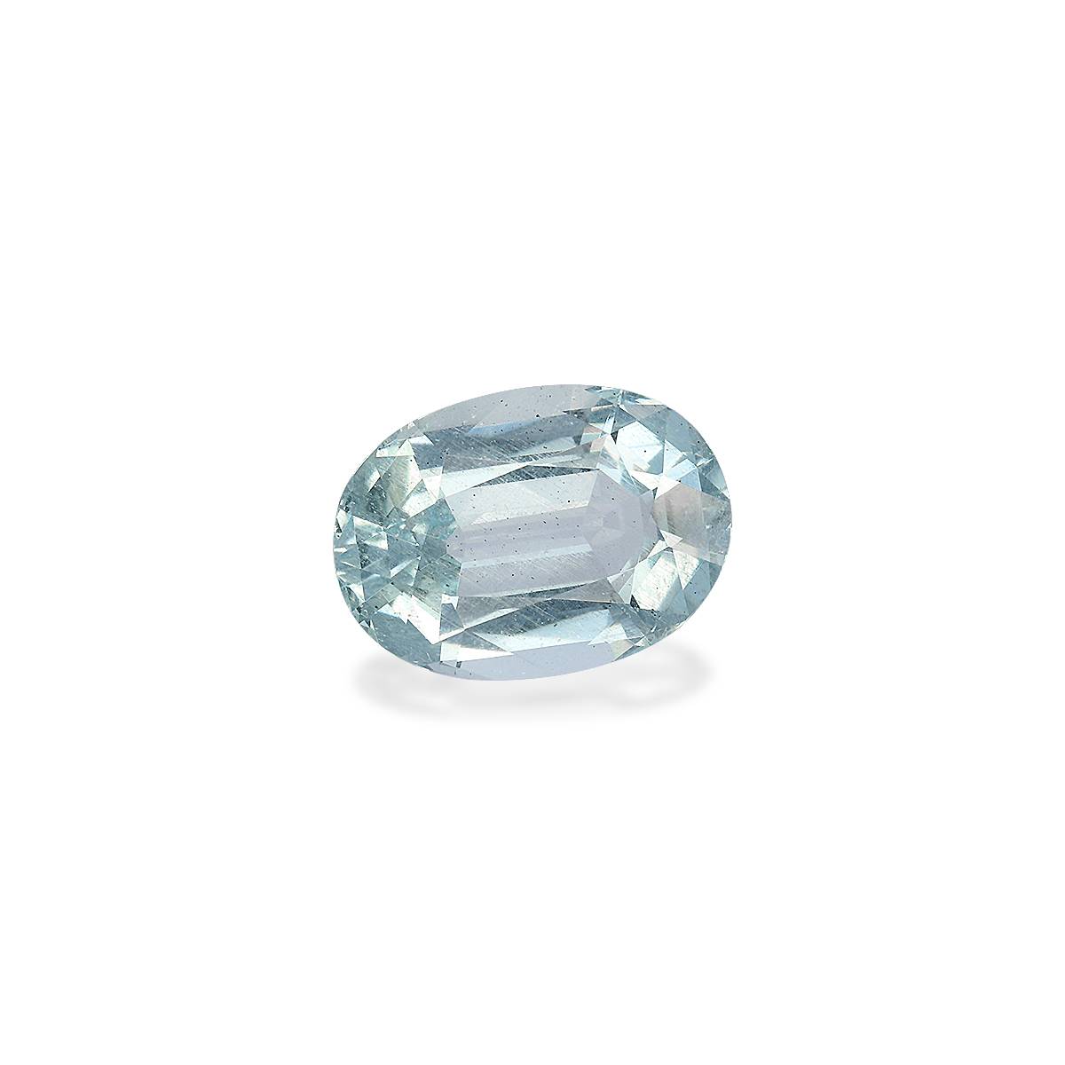 baby blue aquamarine, 5.4ct oval cut — view 3