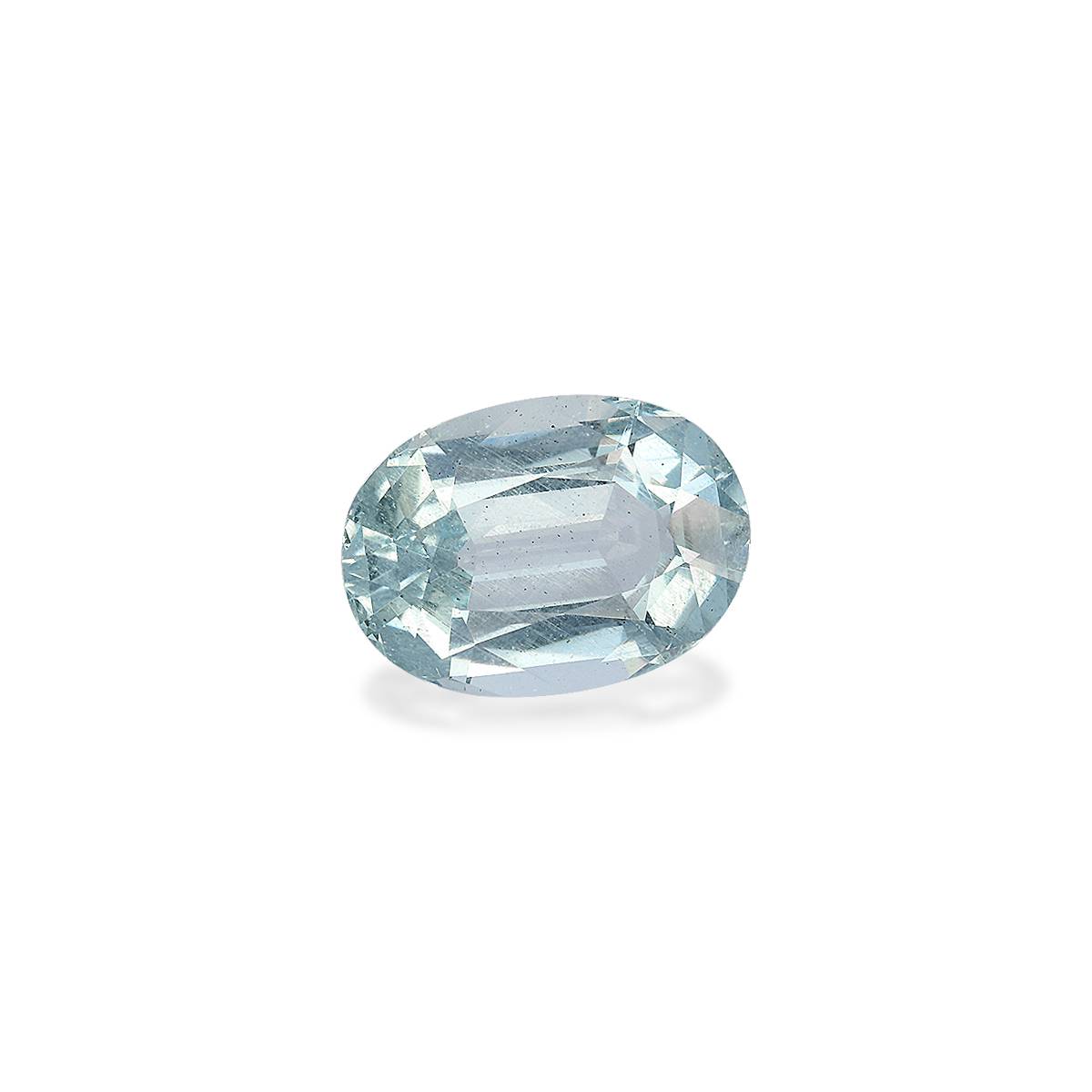 baby blue aquamarine, 5.4ct oval cut — view 4