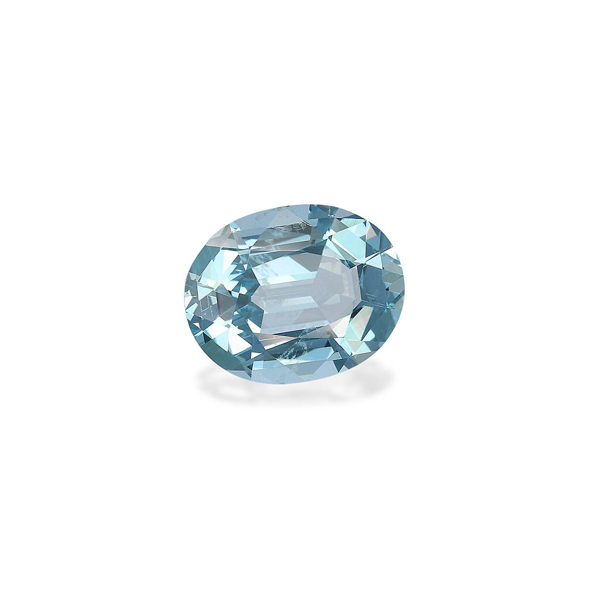 baby blue aquamarine, 3.63ct oval cut — view 3