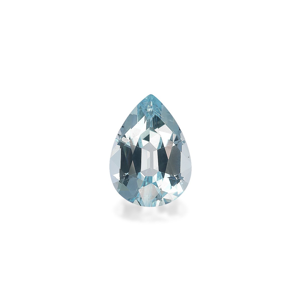 sky blue aquamarine, 4.67ct pear cut — main view