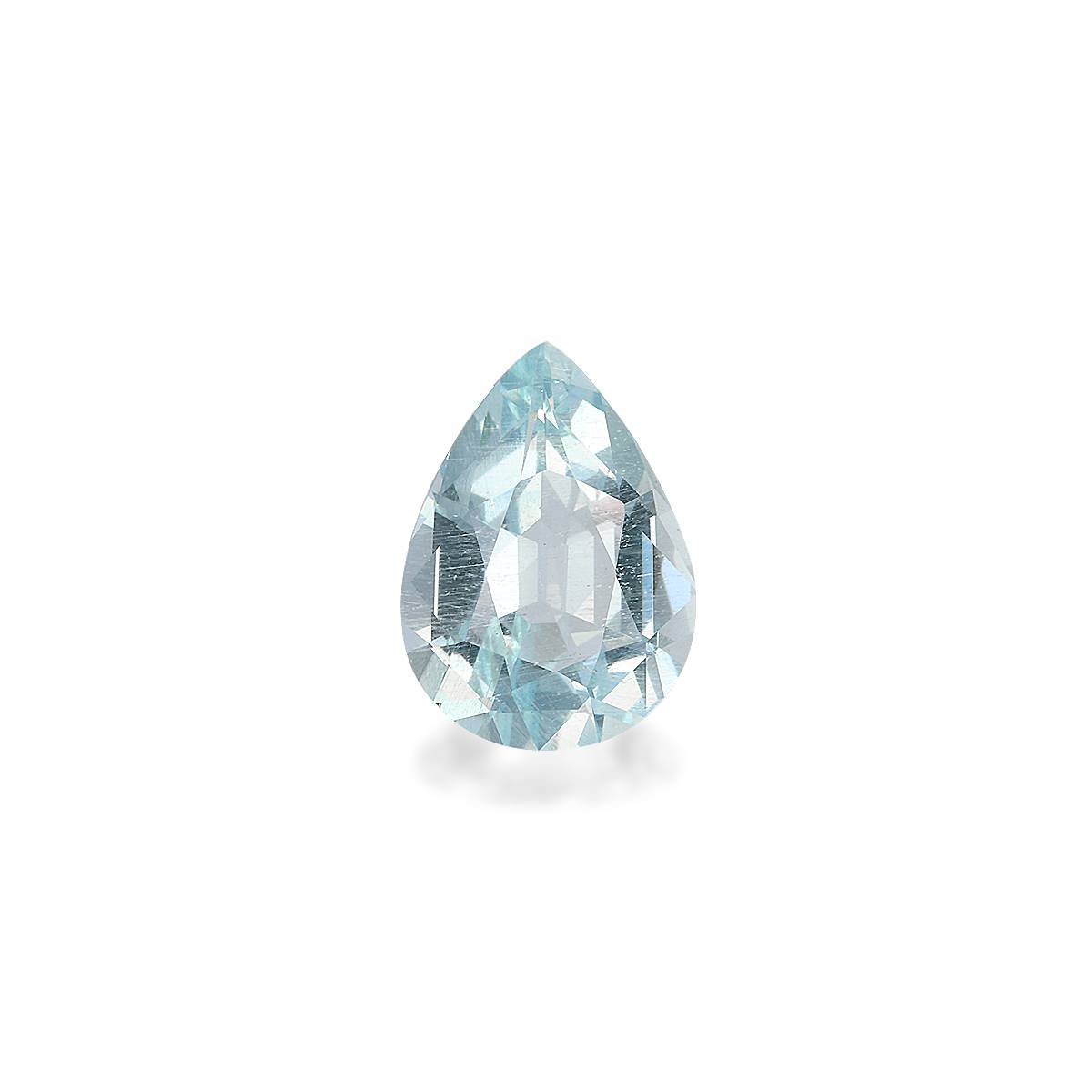 sky blue aquamarine, 4.38ct pear cut — main view