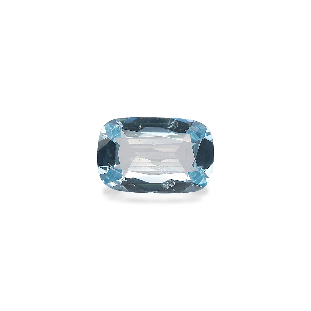 baby blue aquamarine, 3.1ct cushion cut — main view